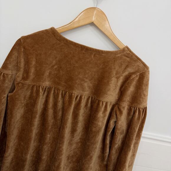 Women’s Madewell Texture & Thread Corduroy Swing Top Size Medium M - Picture 7 of 8